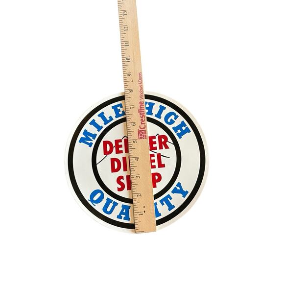 Denver Diesel Shop Mile High Quality Sticker Burlington Northern Railroad Train - Picture 3 of 3